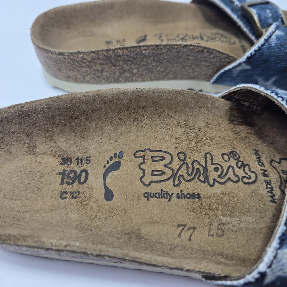 Birkenstock Birki's Kids Madrid Canvas Stars Navy Sandals Size EU 30 US C12 190